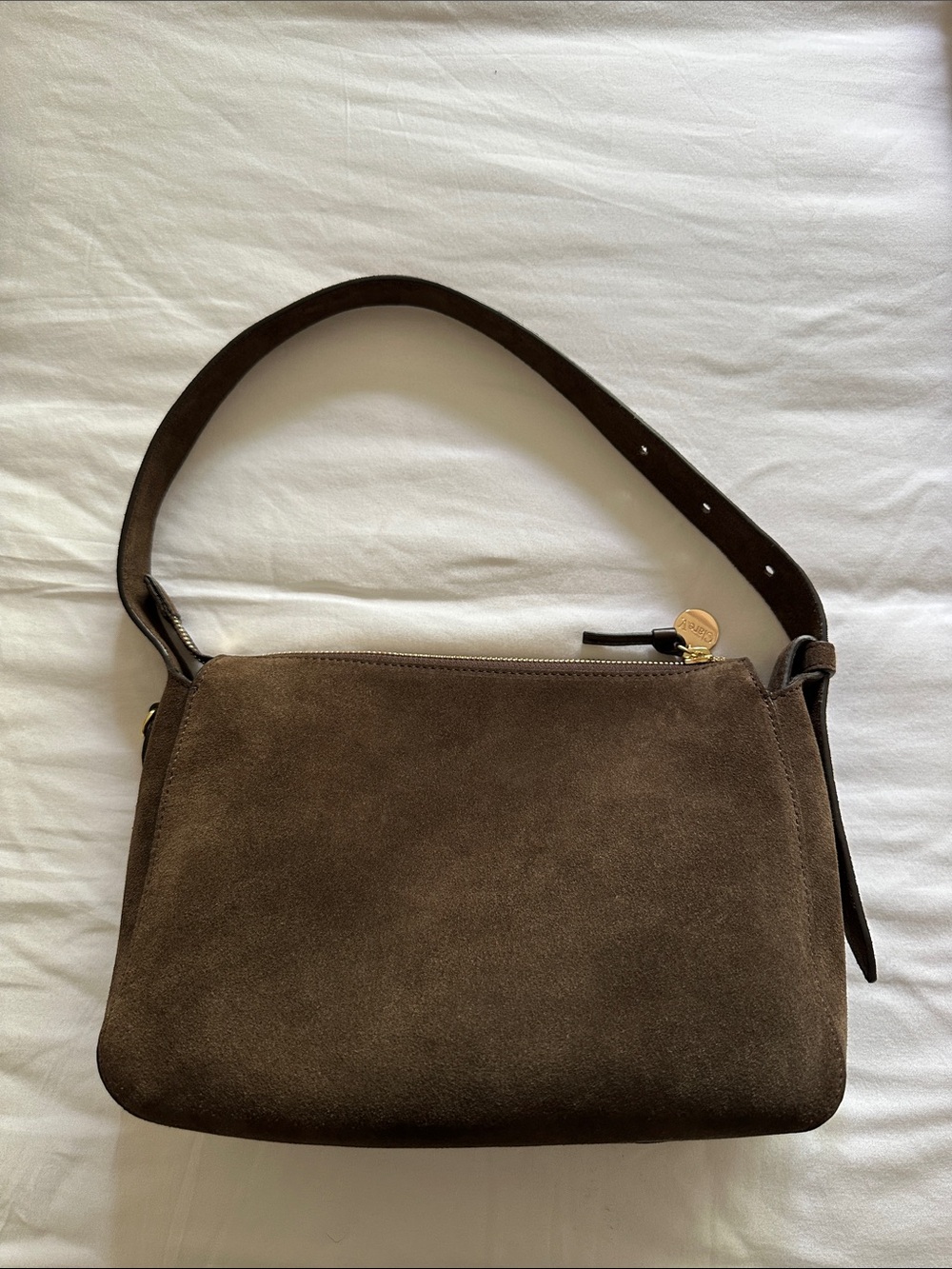 NWOT Clare V Fleurine Bag in Chocolate Suede - Picture 1 of 7